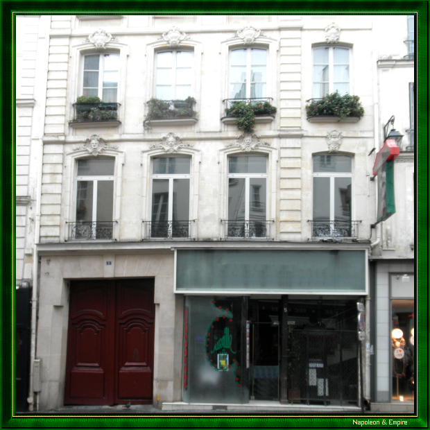 5 rue de l'ancienne comédie, Paris. Adresse de Cambacérès avant de devenir archichancelier