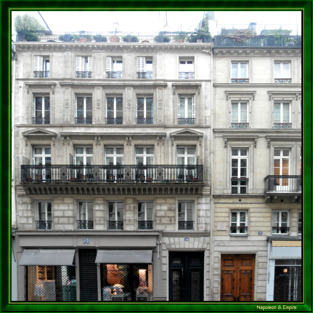34 rue du Bac, Paris. Adresse de Fouché en 1811
