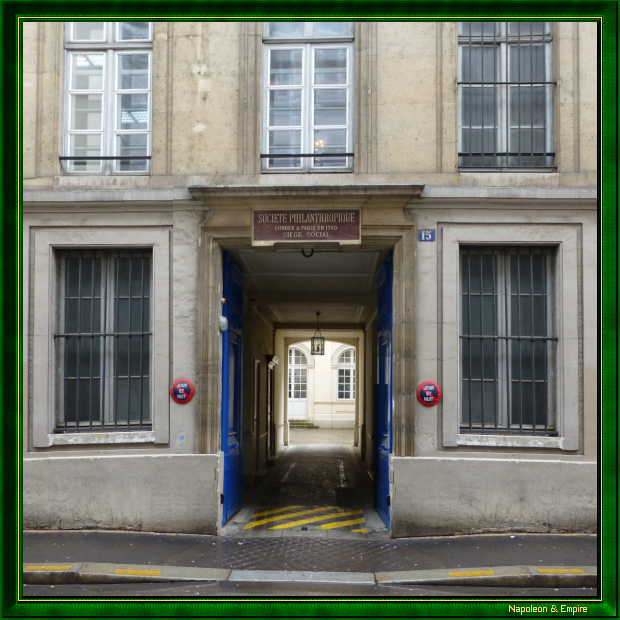 15 rue de Bellechasse, Paris. Berthollet's address