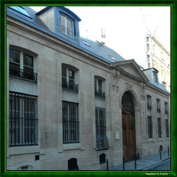 7 rue du Regard, Paris. Chateaubriand's address in 1825-1826