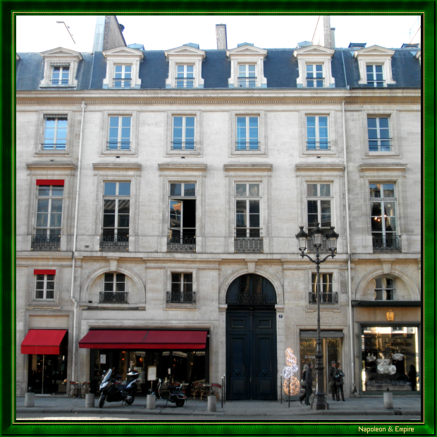 7 rue Royale, Paris. Address of Dalberg in 1811
