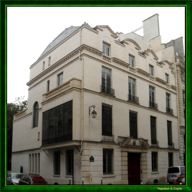 21 rue de l'Université, Paris. Adresse de Cambacérès de 1818 à 1824