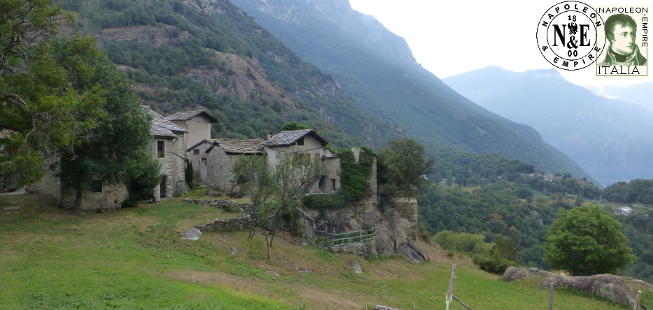 Le village d'Albard, à l'est du fort de Bard