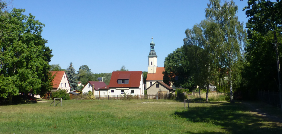 Le village de Güldengossa, au sud de Wachau et Liebertwolkwitz