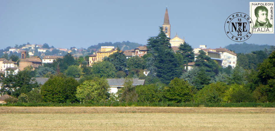 Casteggio, qui a changé plusieurs fois de main au cours de la bataille de Montebello