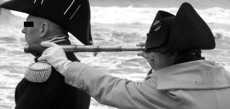 Napoléon et sa longue-vue