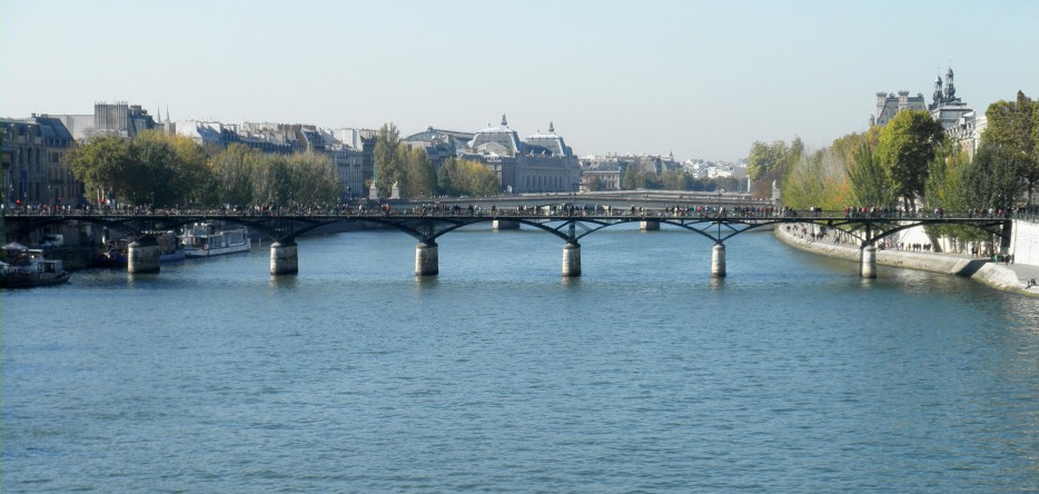 L'actuel Pont des Arts, à Paris