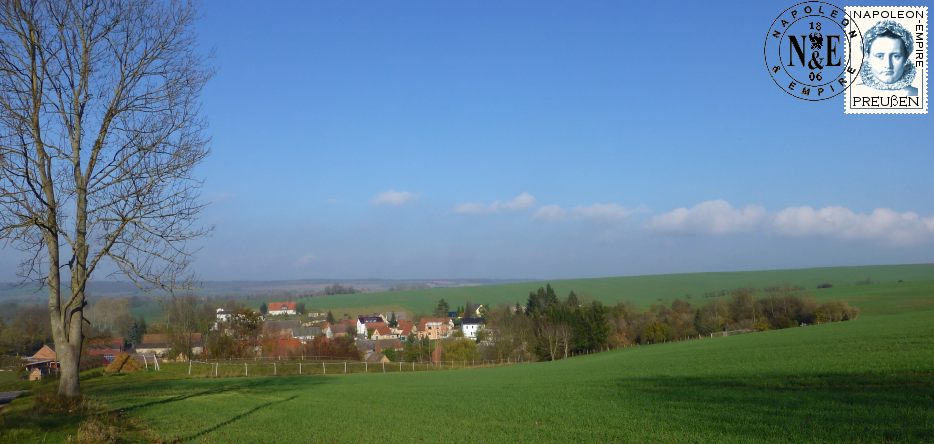 Le village de Rehehausen, sur le champ de bataille d'Auerstaedt