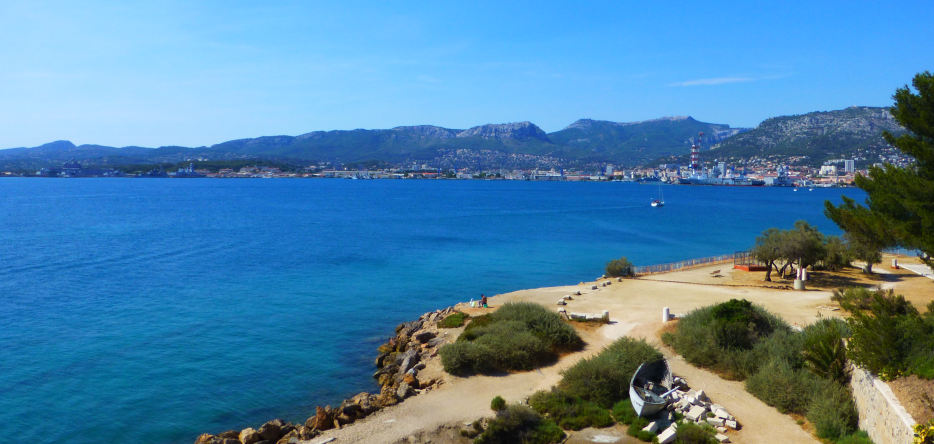 Toulon harbor seen from the Tour-Royale