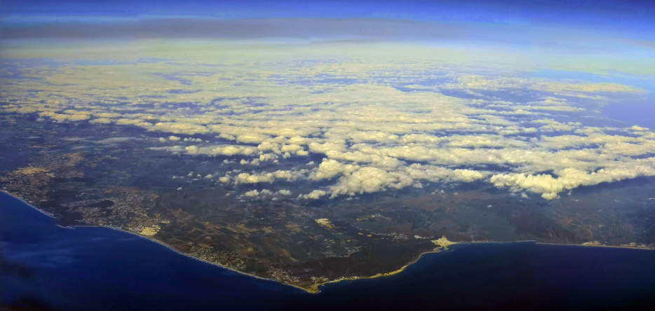 Aerial view of Cape Trafalgar