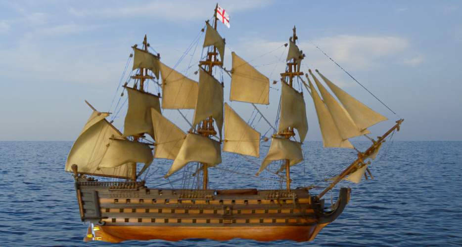 Mock-up of the HMS Victory