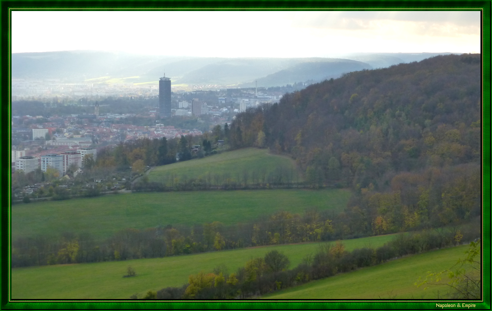 View of the city of Jena from the Sonnenberg