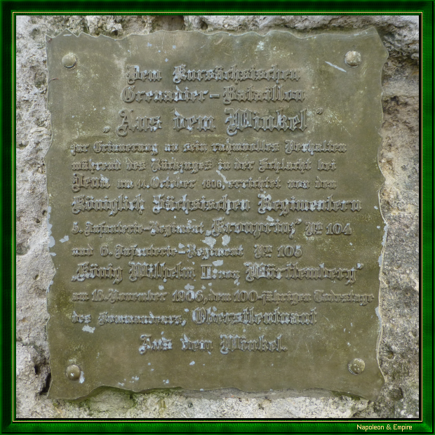 Winkel-Denkmal plaque