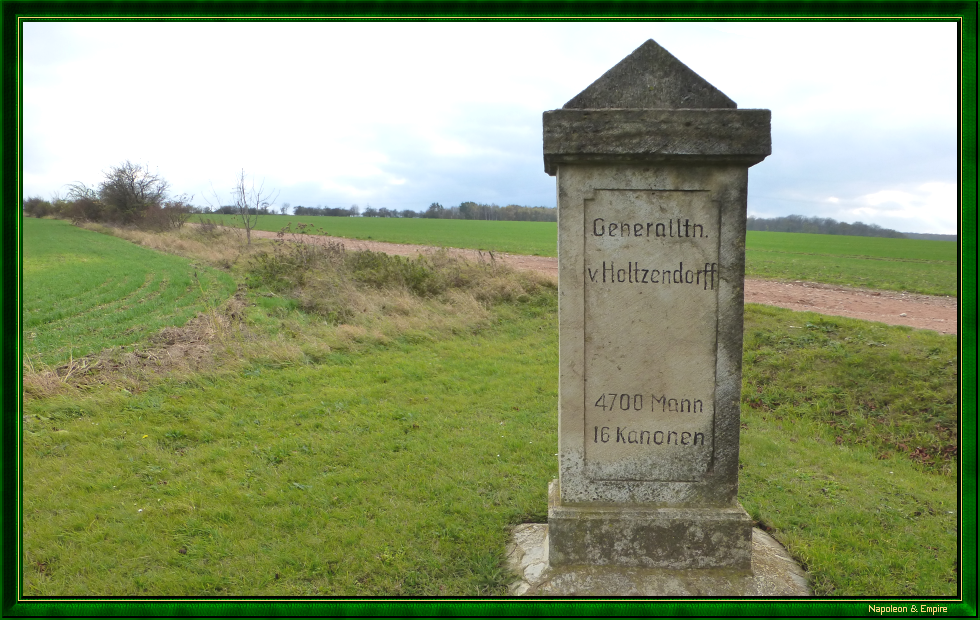 Holtzendorff stele in Rödigen, view 2