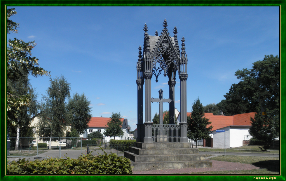 The monument to the Prince of Hesse-Homburg in Großgörschen