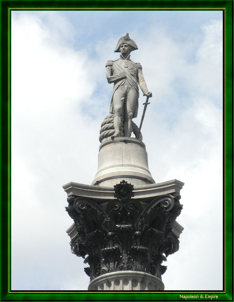 Statue of Horatio Nelson in Trafalgar Square