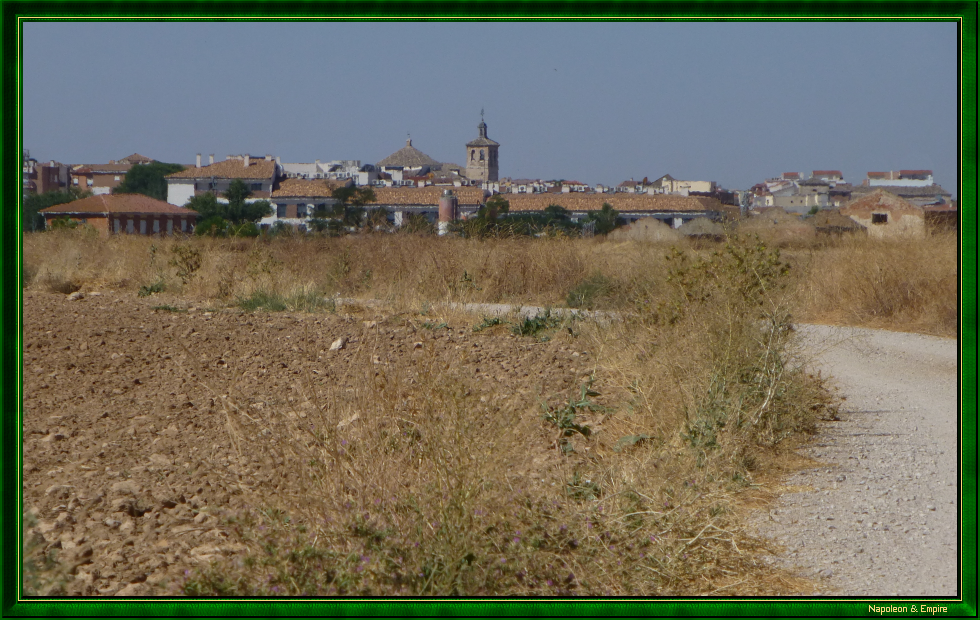 Ocaña stream: general view from the road to Noblejas