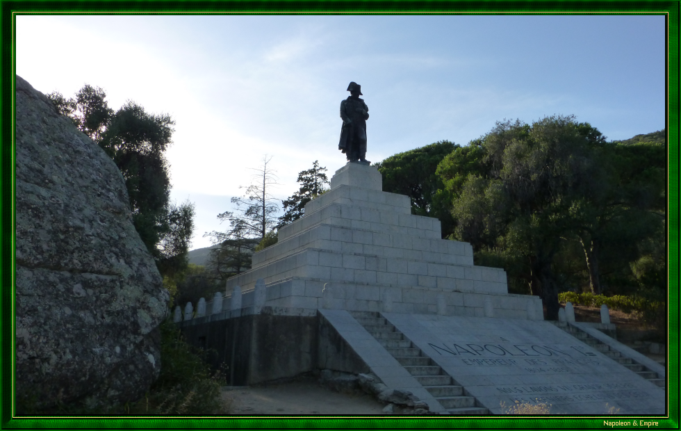 Pyramid and statue of Napoleon in Ajaccio, view 2