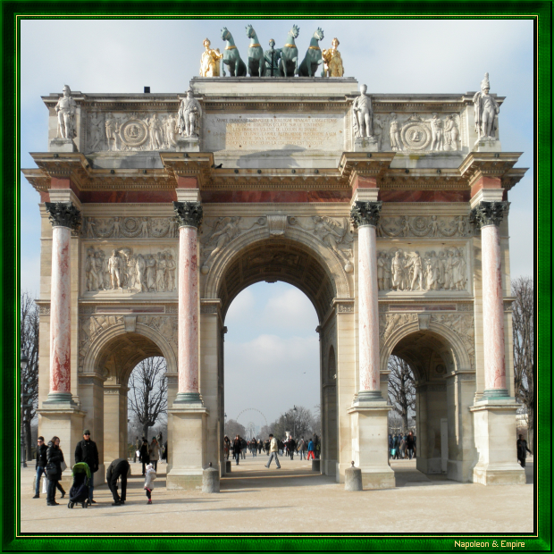 Triumphal arch of the Carrousel in Paris