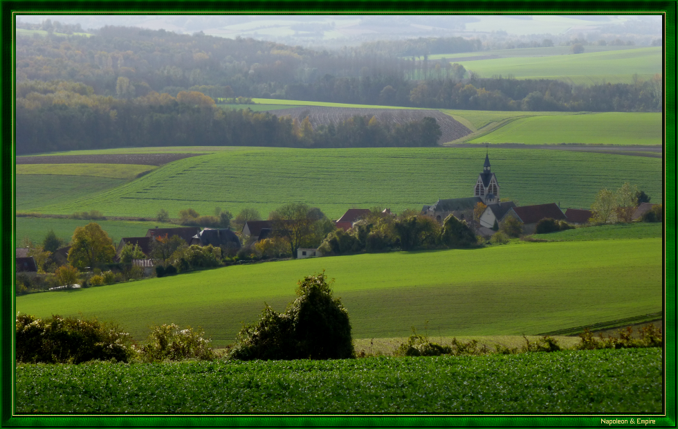 Vue du village d'Oulches (vue numéro 2)