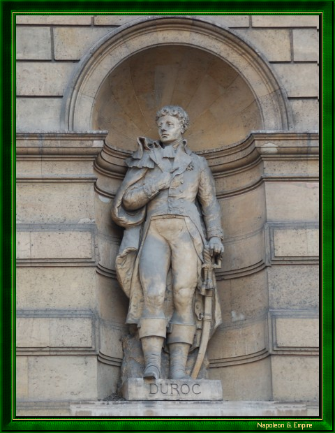 Statue of General Duroc, rue de Rivoli in Paris
