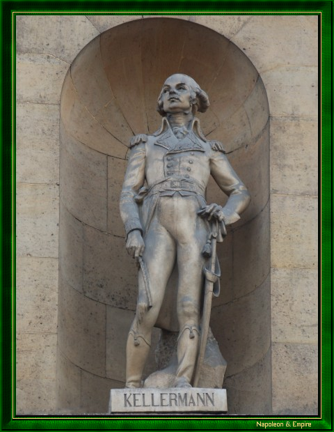 Statue of Marshal Kellermann, rue de Rivoli in Paris