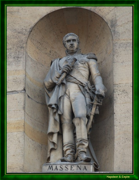 Statue of Marshal Massena, rue de Rivoli in Paris