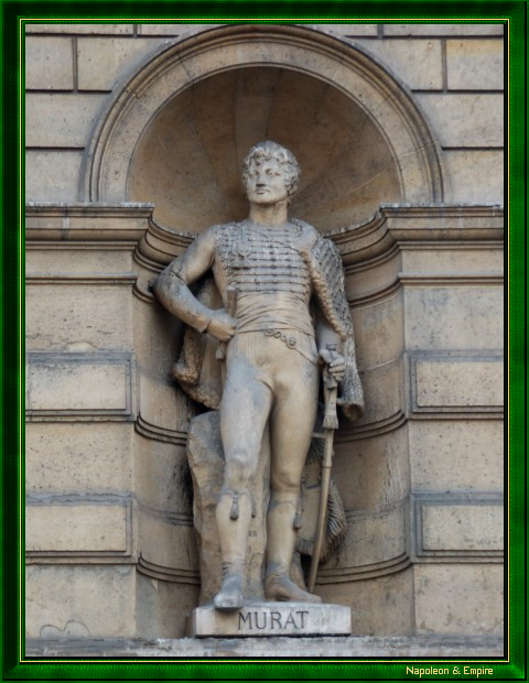 Statue of Marshal Murat, rue de Rivoli in Paris