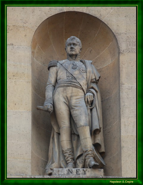 Statue of Marshal Ney, rue de Rivoli in Paris