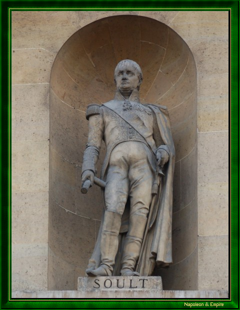 Statue of Marshal Soult, rue de Rivoli in Paris