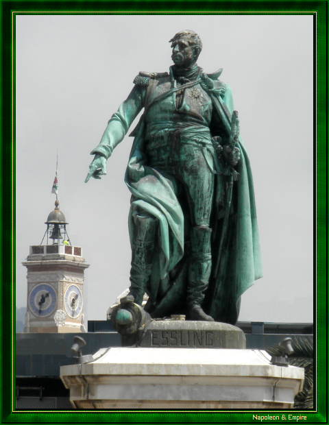 Statue du maréchal Masséna, à Nice
