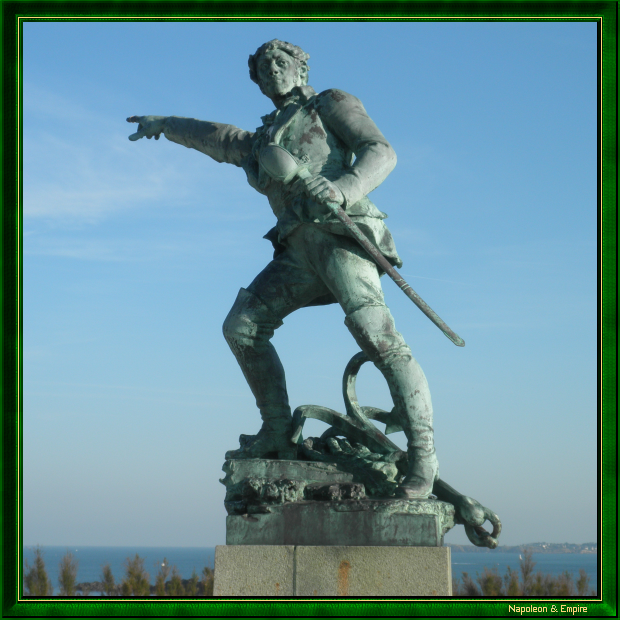 Statue of Robert Surcouf, by A. Caravaniez