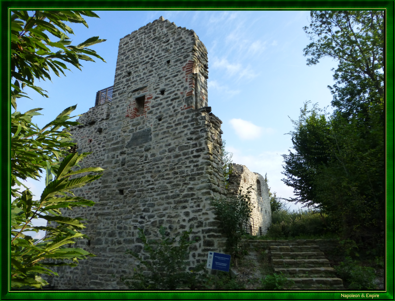 La tour en ruine du château de Cosseria