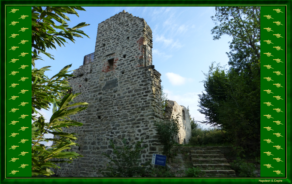 Un pan de la tour du château de Cosseria