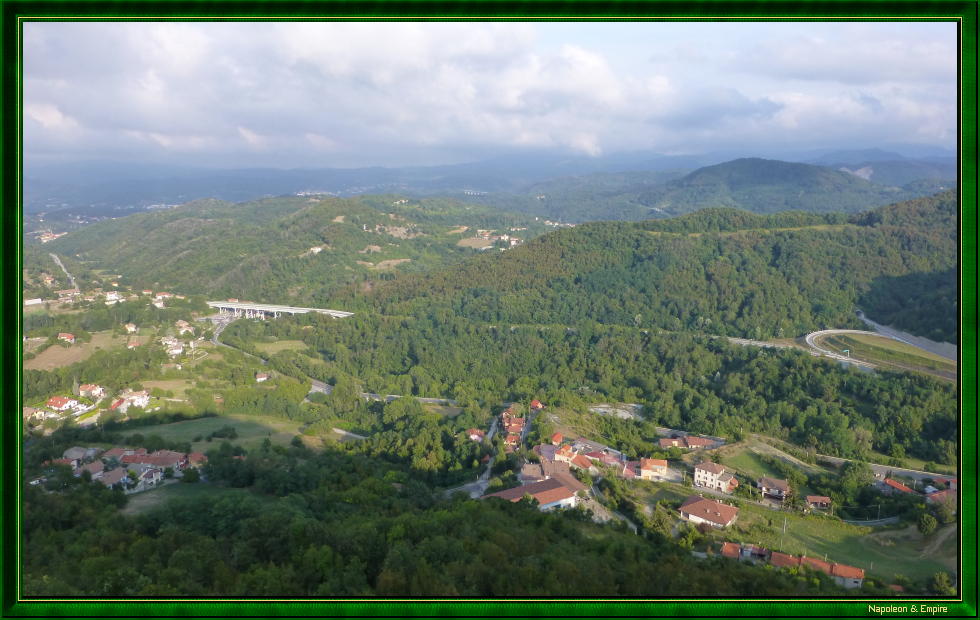 Panorama from Cosseria Castle, view 2