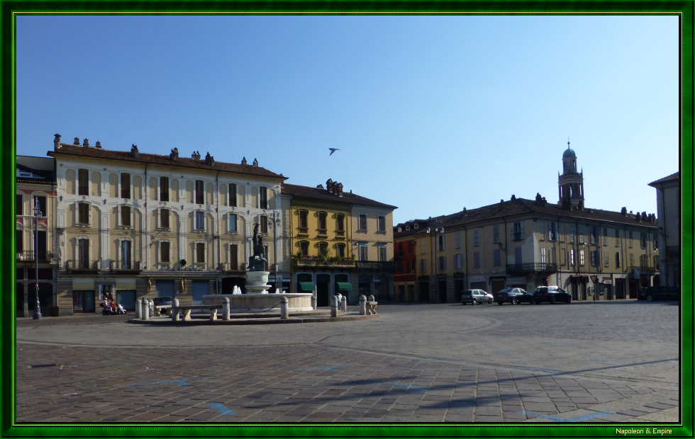 L'actuelle Piazza Cavour à Casteggio