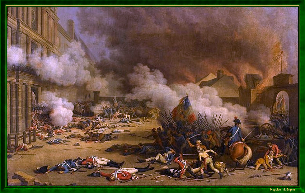 The Capture of the Tuileries on August 10, 1792, by J. Duplessis-Bertaux