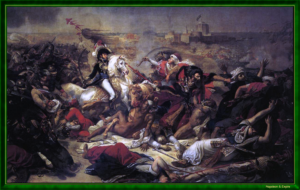 Napoleonic Battles - Picture of battle of Abukir (or Aboukir) - 