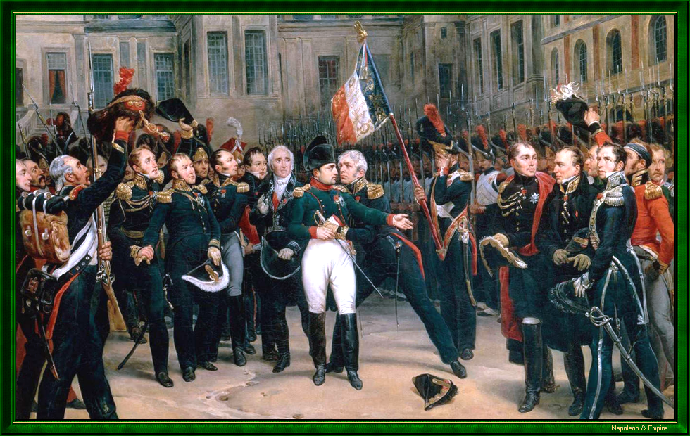 Les adieux de Napoléon à la garde, le 20 avril 1814