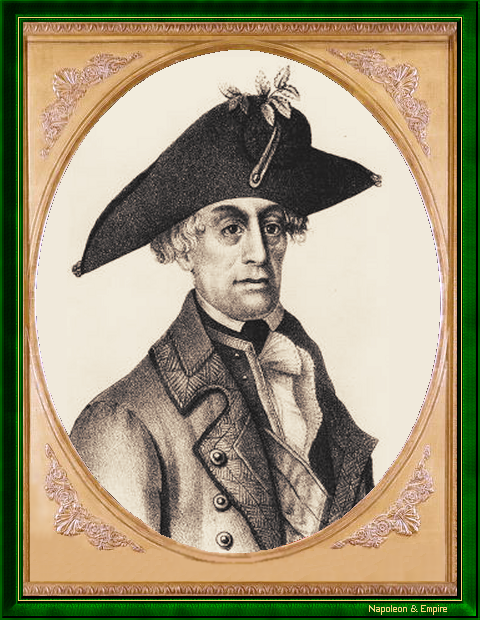 "Johann, baron von Beaulieu". Gravure du XIXème siècle. 