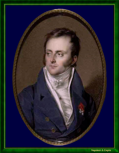 "Charles Angélique François Huchet de La Bédoyère". Miniature du XIXème siècle. 