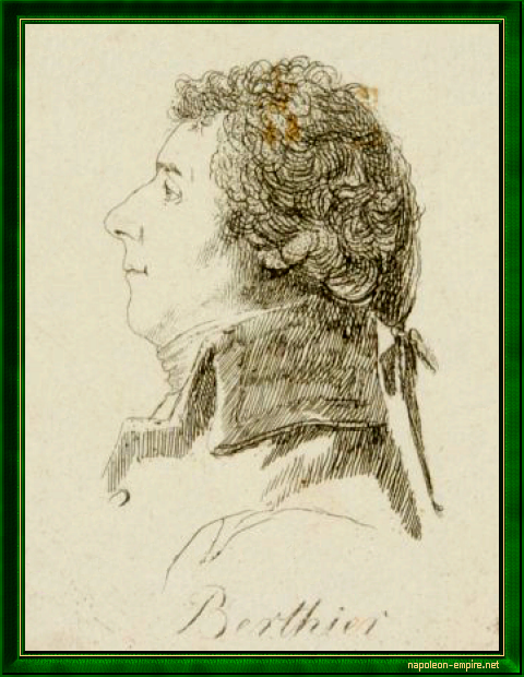 Portrait of Louis Alexandre Berthier, seen in profile