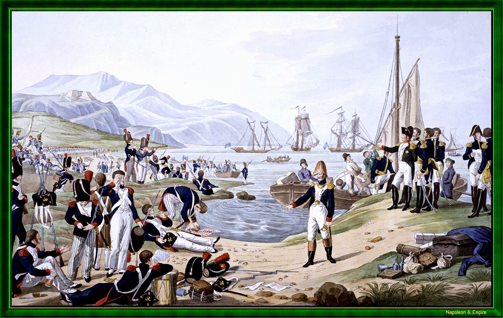Débarquement de Napoléon à la Baie de Juan, par C.H. Rahl