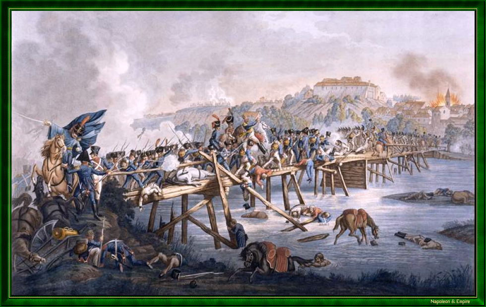 Combat near Ebersberg on May 3, 1809, by JL Rugendas II