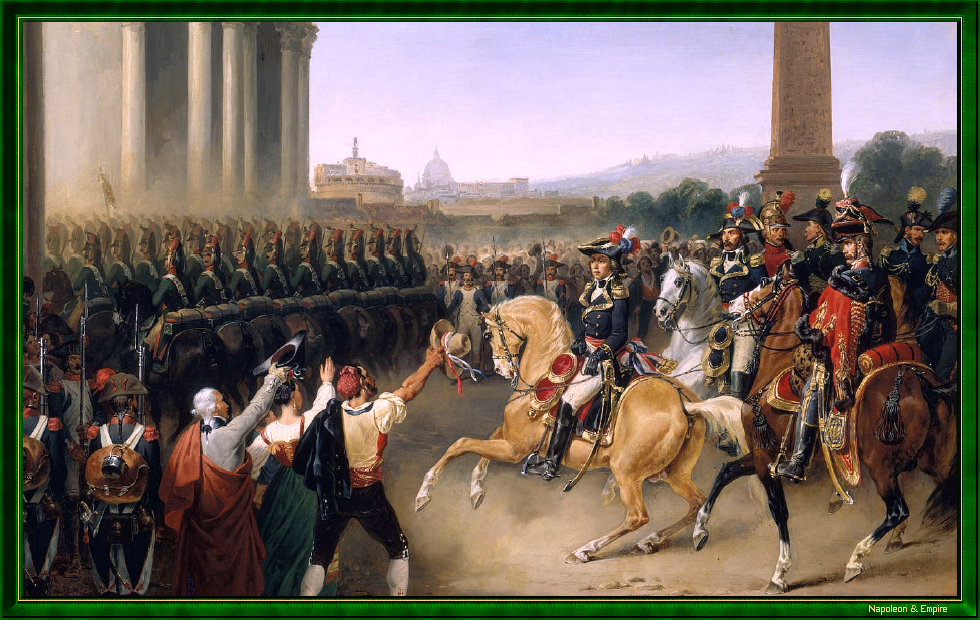Entry of the French army into Rome, by H. Lecomte
