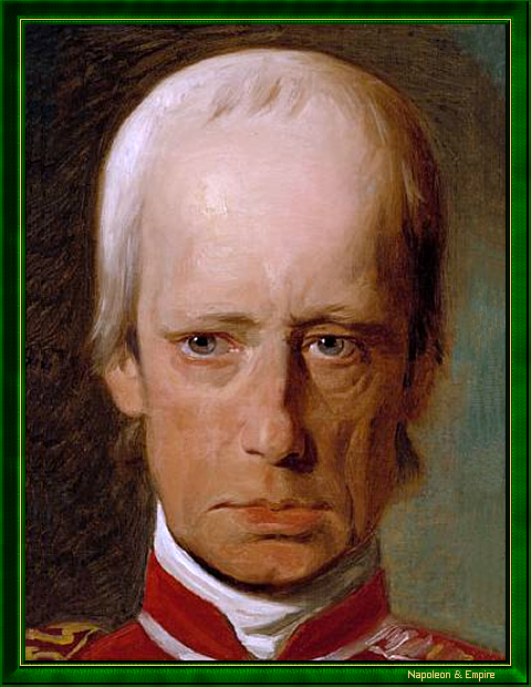 "Francis I of Austria" painted circa 1832 by Friedrich von Amerling (Vienna 1803 - Vienna 1887).