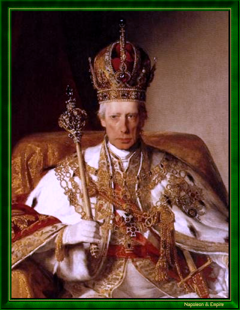 Francis Ist of Austria in emperor's garb (detail)