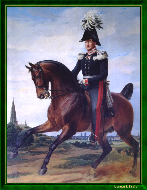 Equestrian portrait of Frederick William III