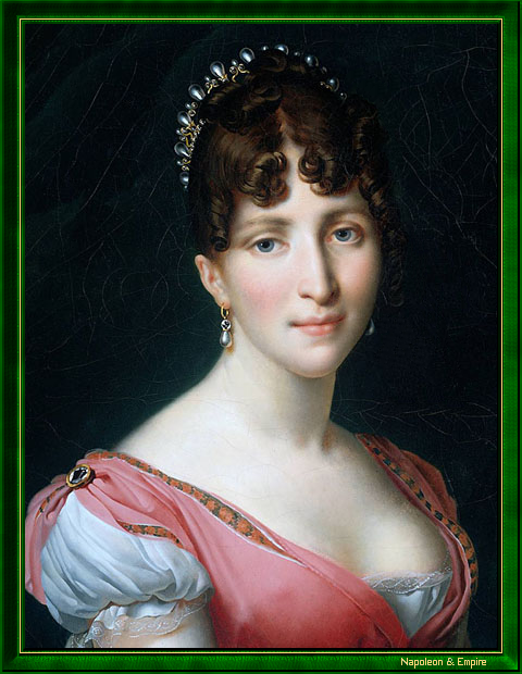 "Hortense de Beauharnais", painted in 1808 by Anne-Louis Girodet of Roucy, aka Girodet-Trioson (Montargis 1767 - Paris 1824).