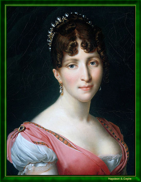 "Hortense de Beauharnais", peinte en 1808 par Anne-Louis Girodet de Roucy, dit Girodet-Trioson (Montargis 1767 - Paris 1824).
